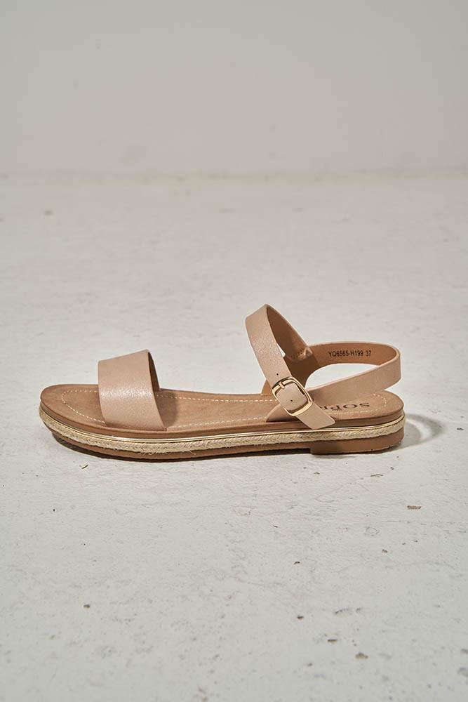 Босоножки женские Soprano на платформе р. 36 Бежевый (167382) - фото 3 Босоножки женские Soprano на платформе р. 36 Бежевый (167382) - фото 3