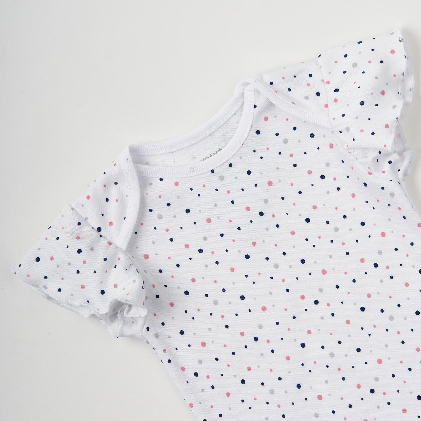 Боди с коротким рукавом Горошки 9-12 мес. 74-80 см - фото 3 Боди с коротким рукавом Горошки 9-12 мес. 74-80 см - фото 3