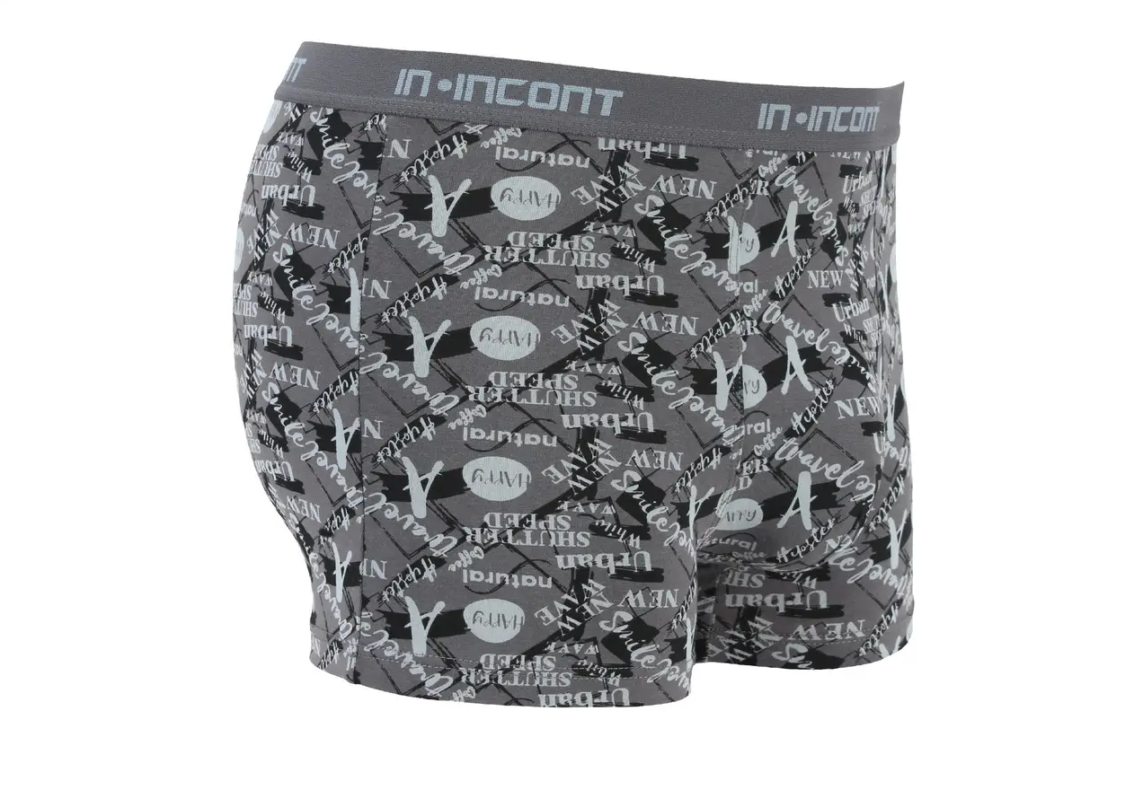 Мужские трусы IN.INCONT стрейчевые XL р. 46-48 Серый (1645)