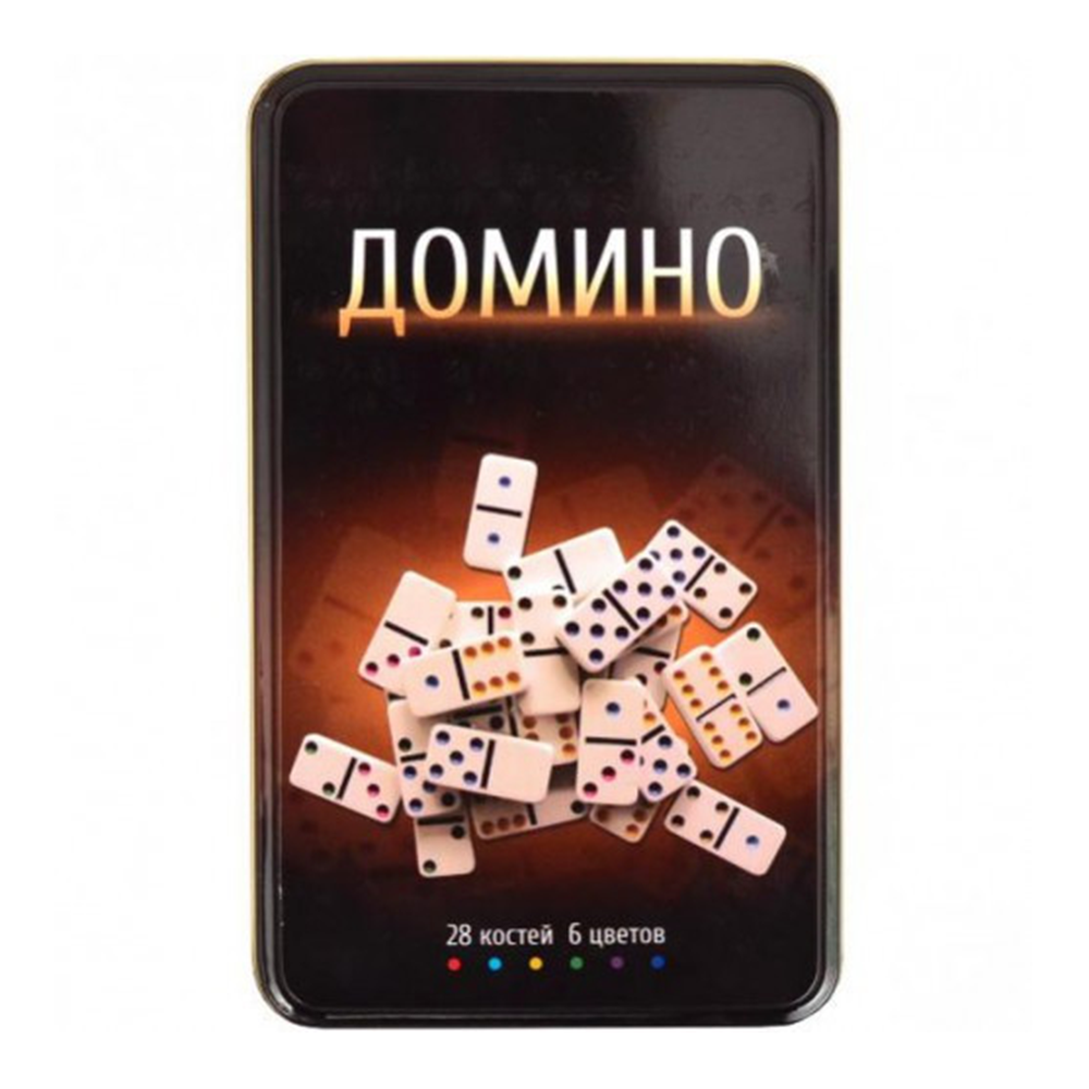 Домино 5010F 28 косточек цветные точки 6 цветов (37-84188) - фото 4 Домино 5010F 28 косточек цветные точки 6 цветов (37-84188) - фото 4