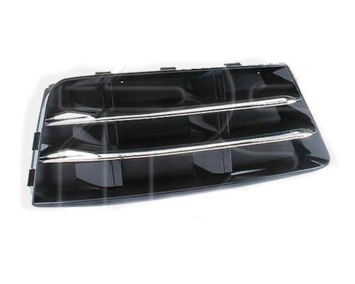 Решітка бампера AVTM Audi A4 16-20 B9 права без отворів протитуманок крім S-Line Хром/Чорний (181227916)