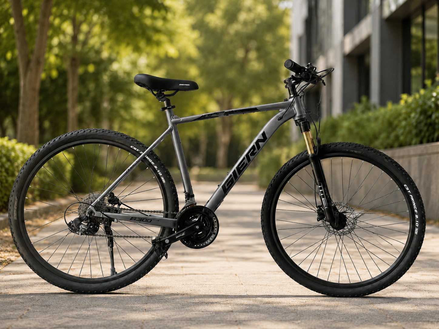 Велосипед горный 29" с алюминиевой рамой 21" и гидравлическими тормозами Shimano Темное серебро (8-18-4430-М2983004)
