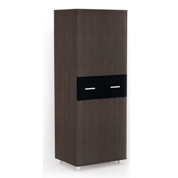Шкаф для отеля двухдверный Modern Флоренция 15П80 550х550х2060 мм Венге/Черный (43085)