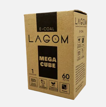 Уголь для кальяна ореховый Lagom 25x30 мм 1 кг 60 шт. (2736823102) Уголь для кальяна ореховый Lagom 25x30 мм 1 кг 60 шт. (2736823102)