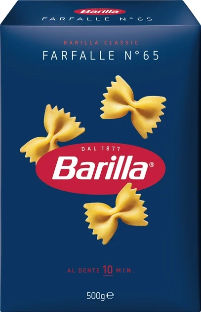 Макарони Barilla Farfalle №65 500 г (1764376200)