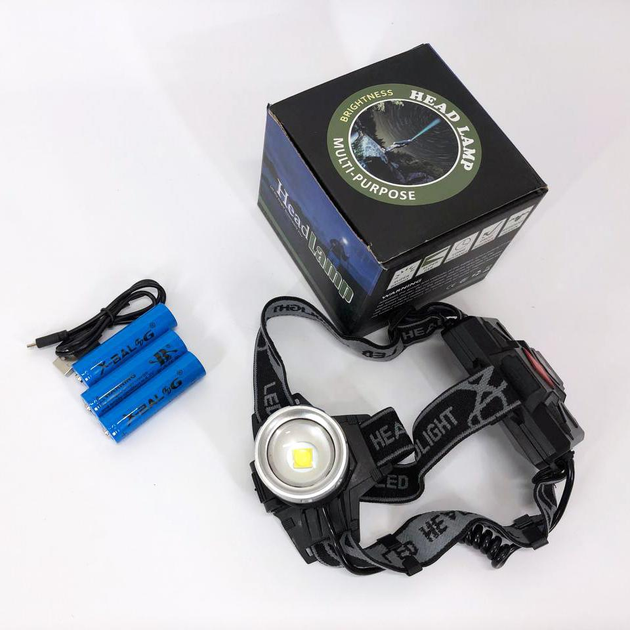 Фонарь налобный BL 8070-P50 LED 1500lm USB 3х18650 (ML-05341) - фото 7