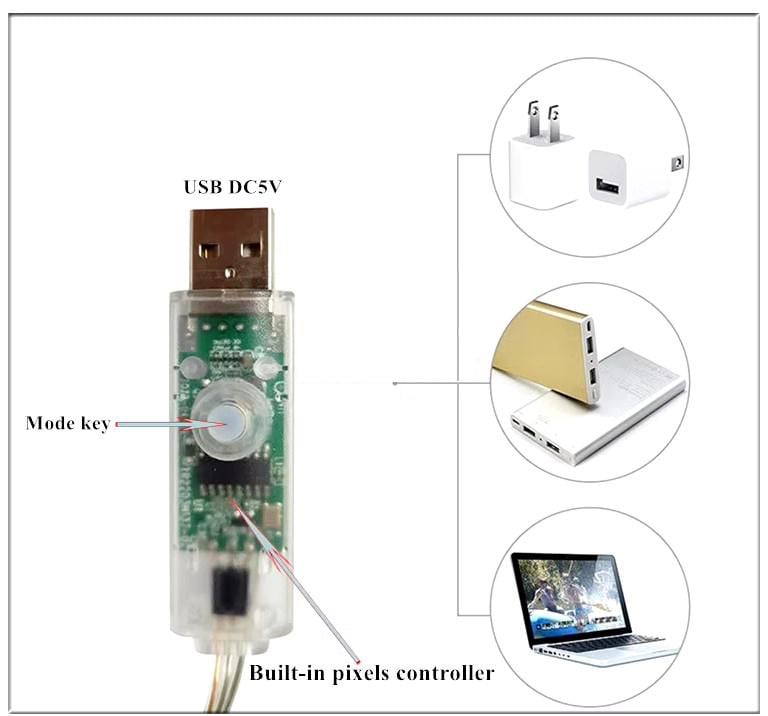 Гірлянда світлодіодна з дистанційним керуванням зі смартфона/пульта 20 м (221354235) - фото 2