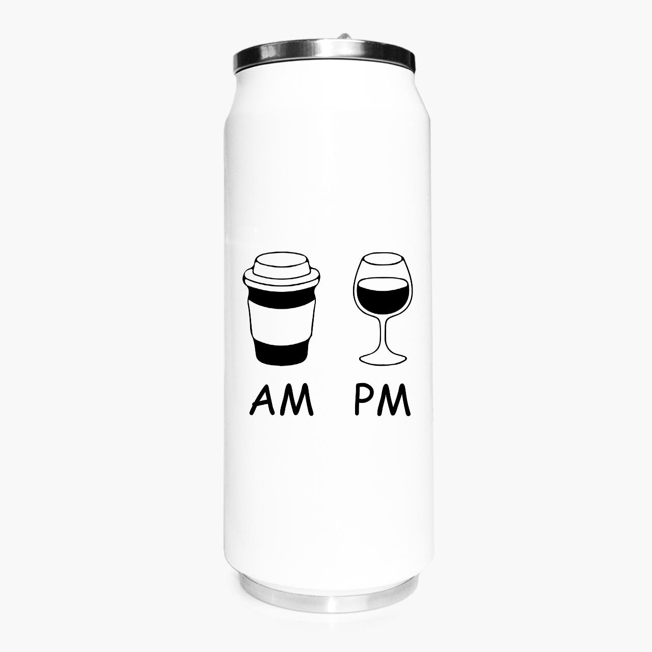 Термокружка Кофе утром, вино ночью AM/PM 500 мл (31091-1640-500)