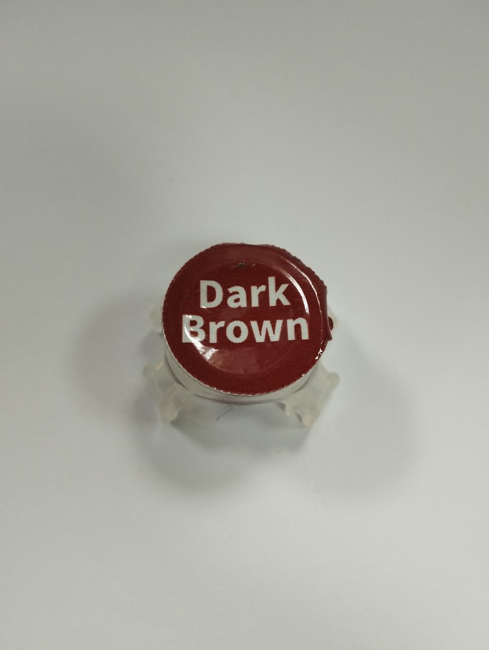 Колпачок с тату краской Intenze One Cap Tattoo Inks 1,8 мл Dark Brown