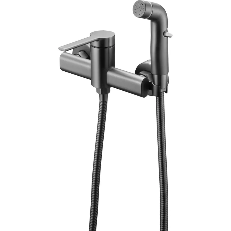 Змішувач для гігієнічного душу Mixxus Lord 024 з лійкою Graphite (MI7136)