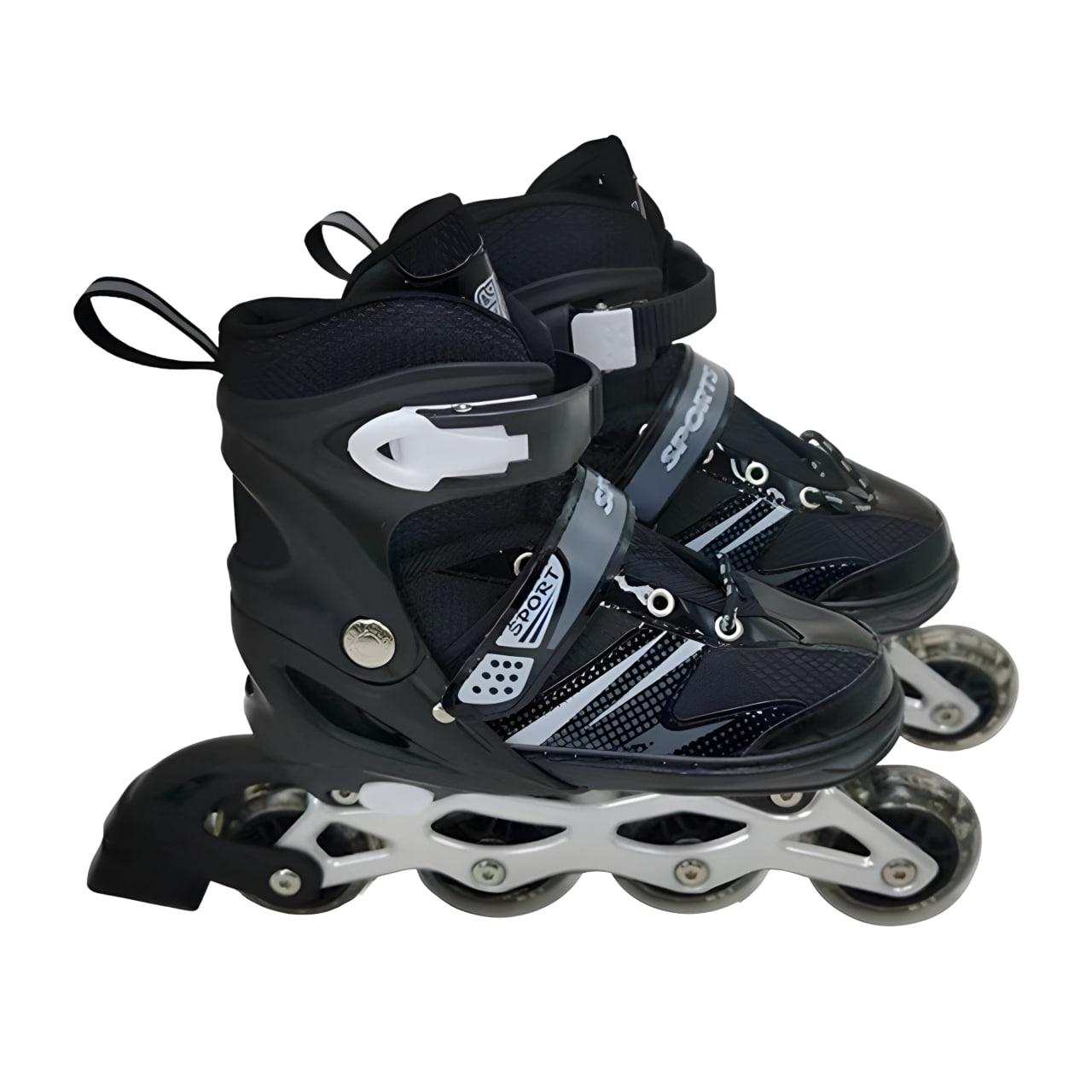 Ролики р. 31-34 Черный (RS-0038 SL)