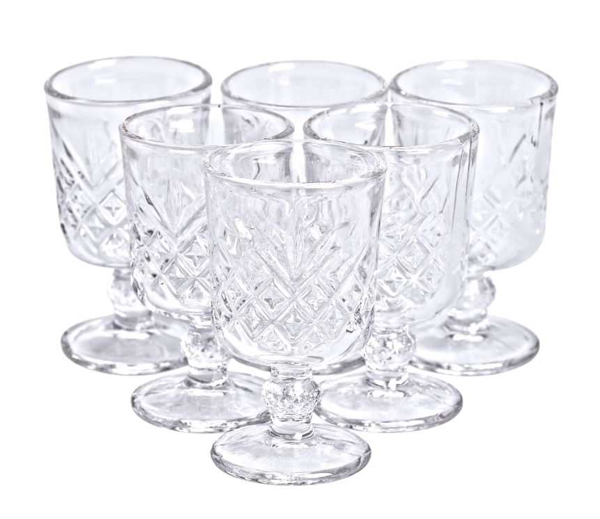 Набор рюмок для крепких напитков Lirmartur 6 шт. по 60 мл Прозрачный - фото 2