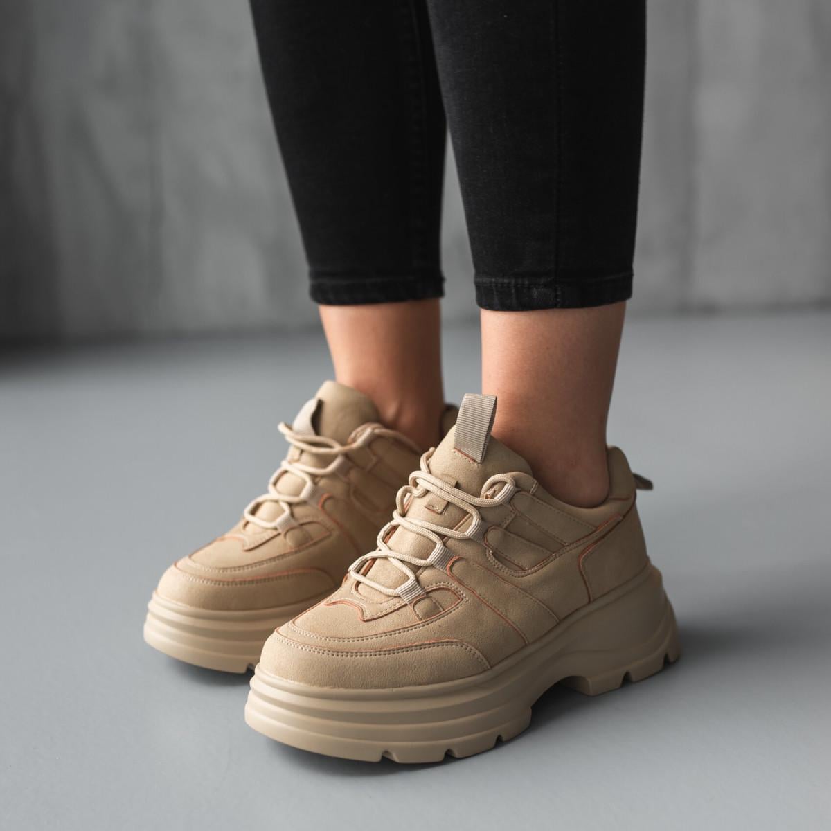 Кросівки жіночі Fashion р. 38 24 см Бежевий (3713)