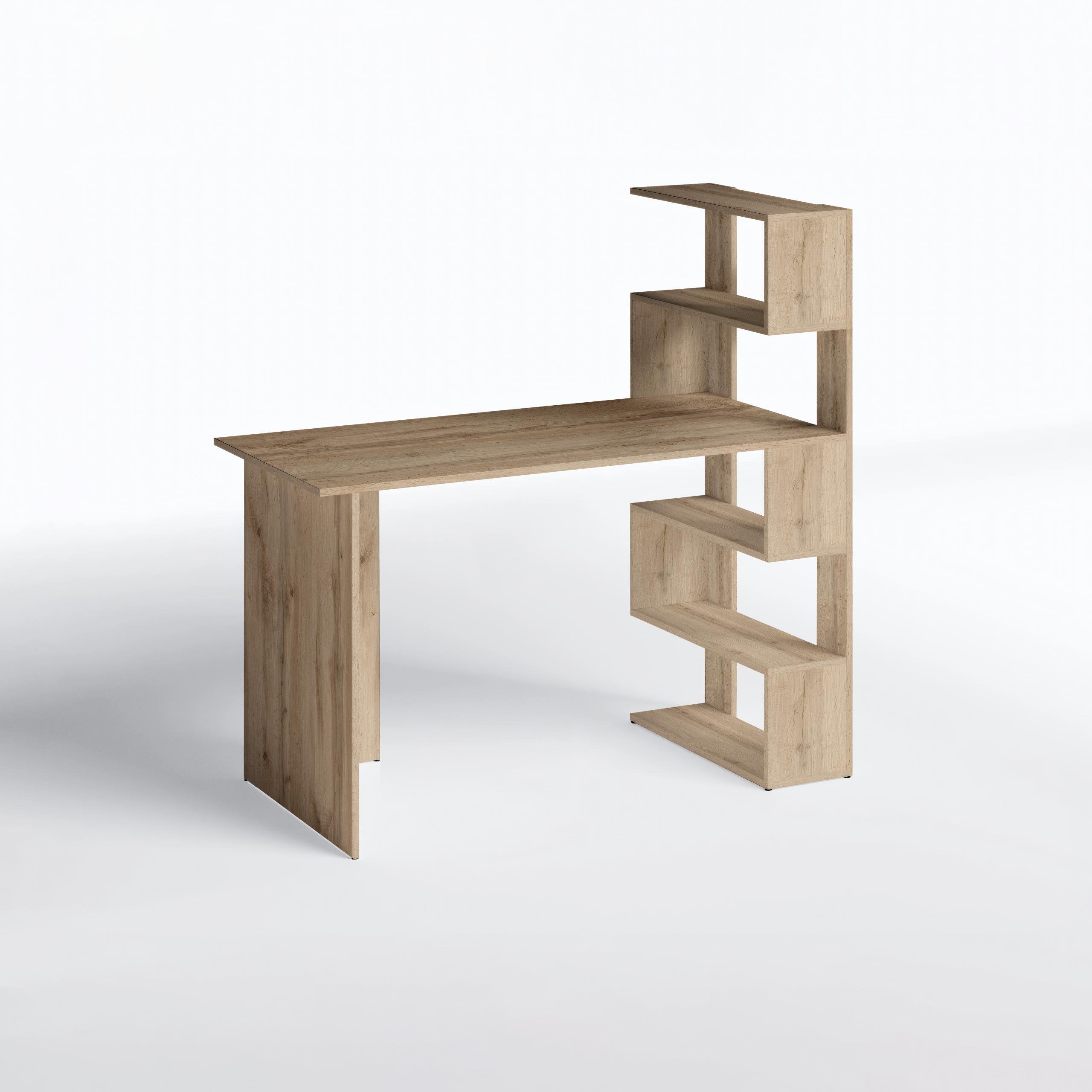 Письмовий стіл Open shelf з полицями 1250х600х750 мм Дуб Аппалачі - фото 2