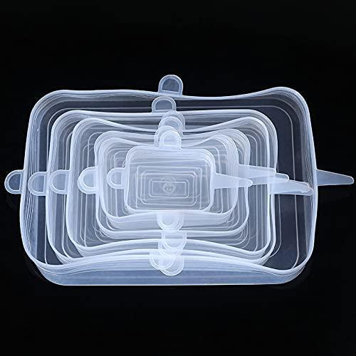 Крышки силиконовые 6 шт. Белый (1842850641) - фото 8