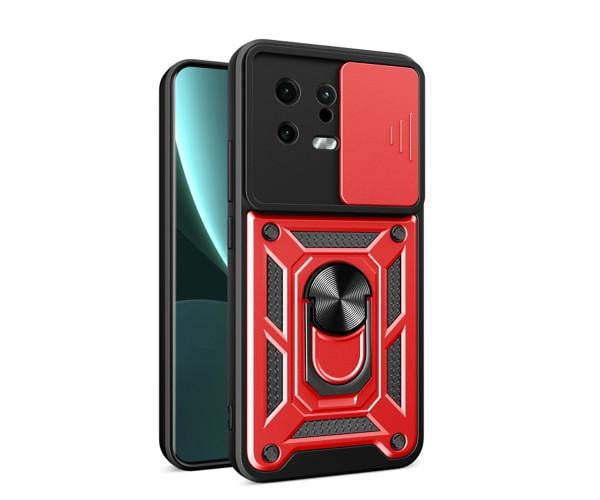 Чехол накладка Ricco Camera Sliding для Xiaomi 13 Красный