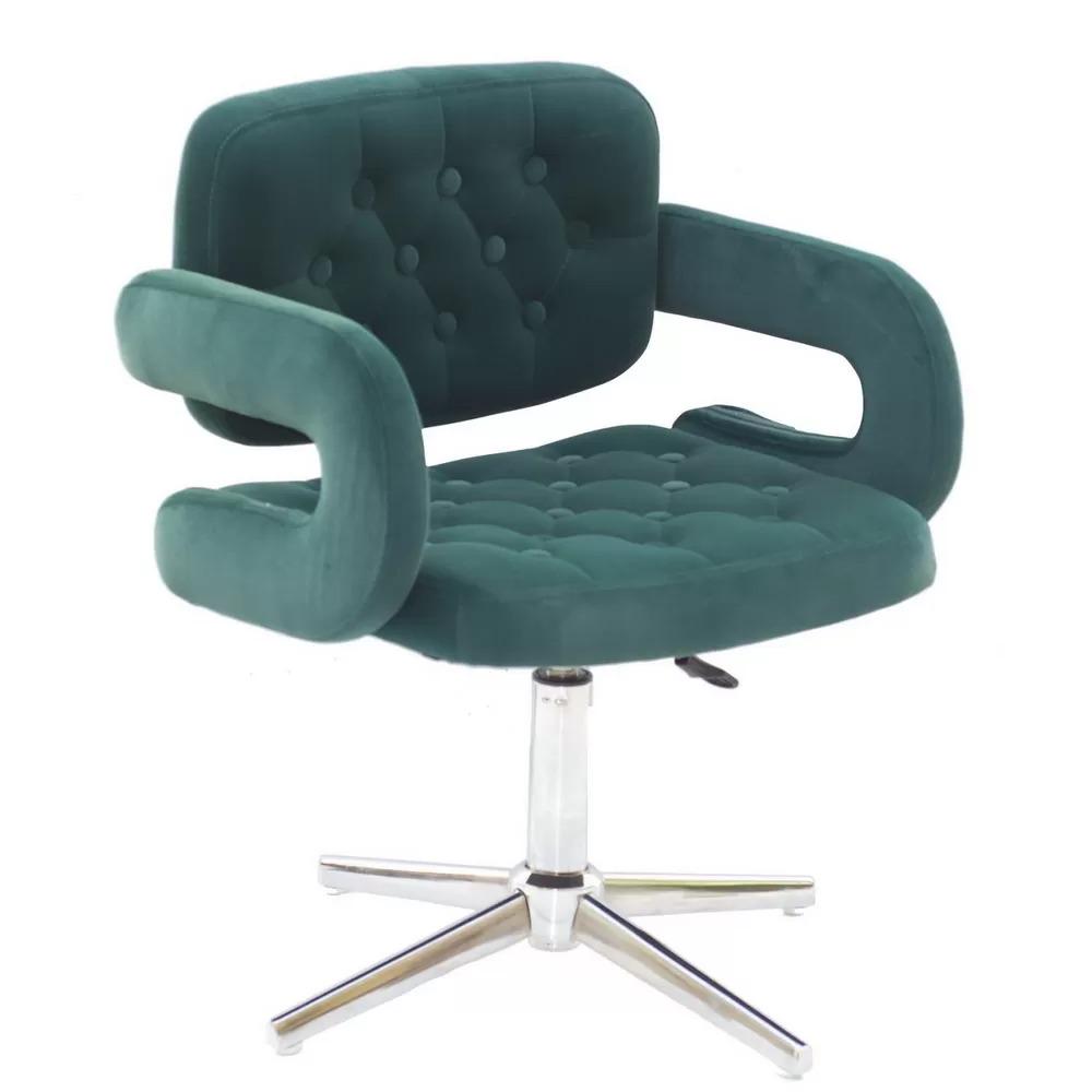 Стул FANCY LIFT RAY CHROME X бархат Зеленый (114176)