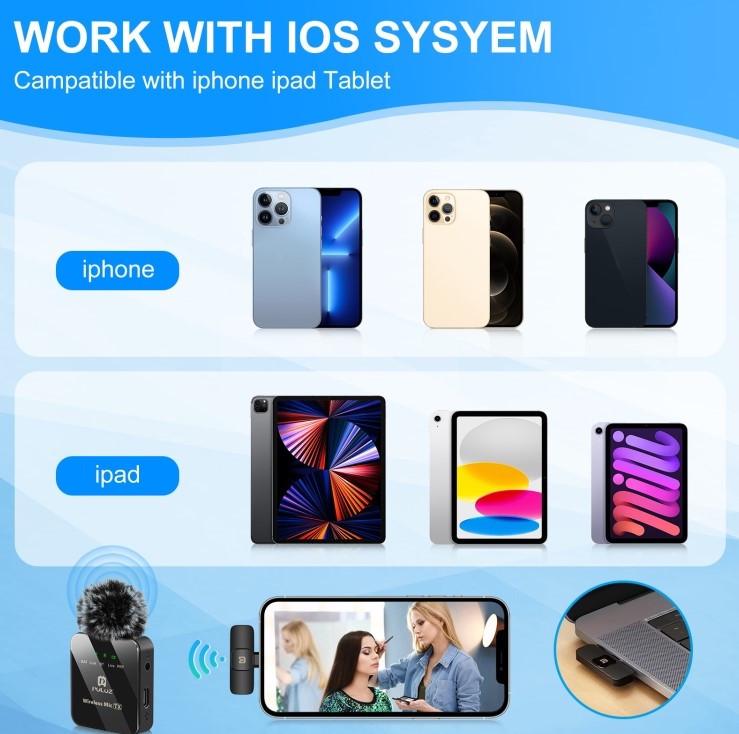 Микрофон для смартфона Puluz PU646B беспроводной петличный Type-C Phone Type-C Receiver шумоподавления (2509879922) - фото 6 Микрофон для смартфона Puluz PU646B беспроводной петличный Type-C Phone Type-C Receiver шумоподавления (2509879922) - фото 6