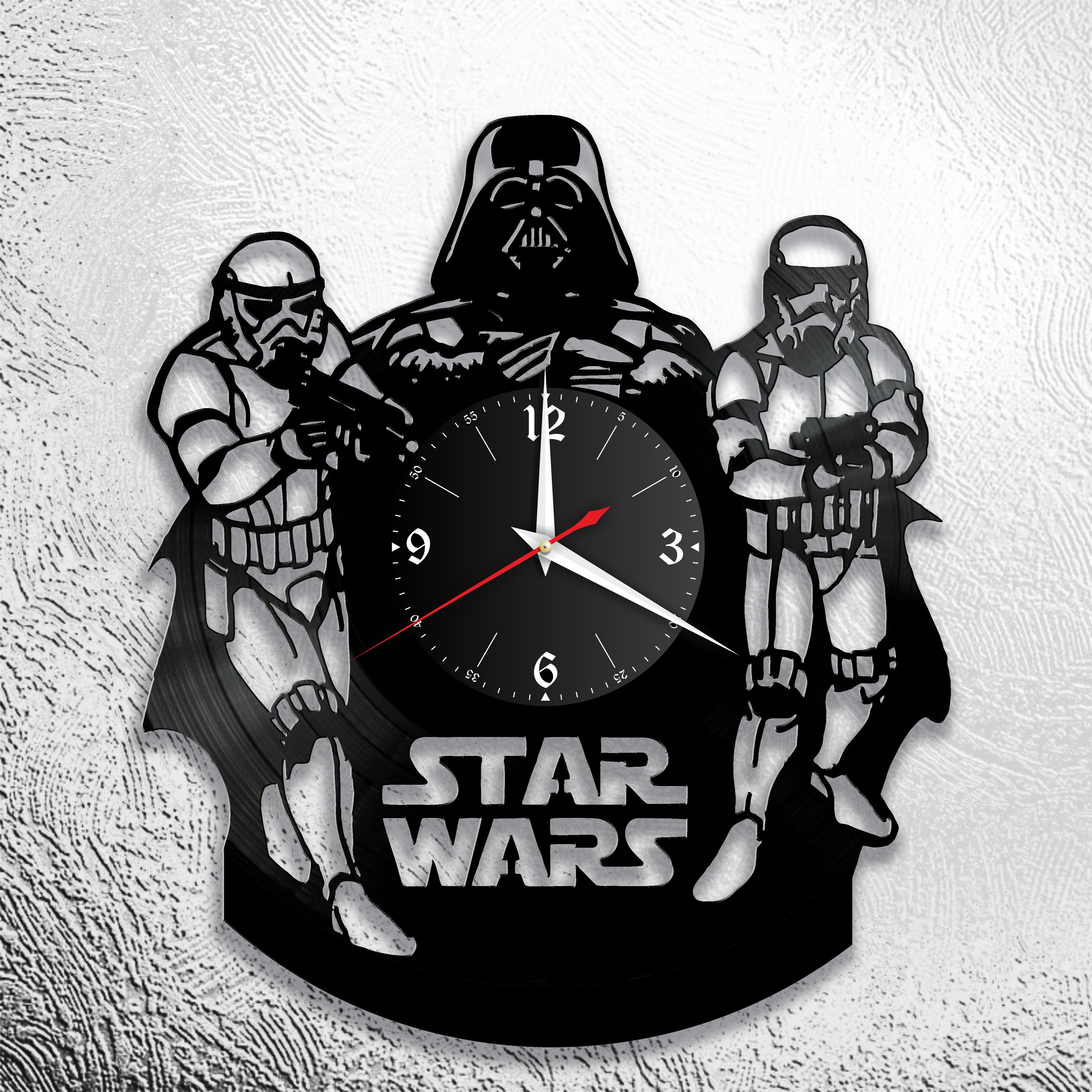 Часы настенные Дарт Вейдер 0825 из виниловой пластинки