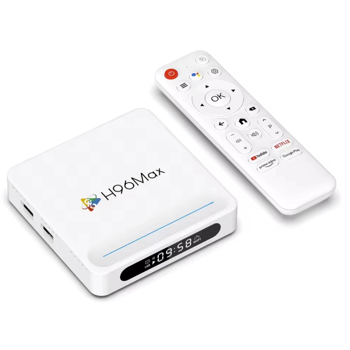 Смарт-приставка H96 Max Plus 4/128 GB Android 14.0 голосовий пульт (29817148)