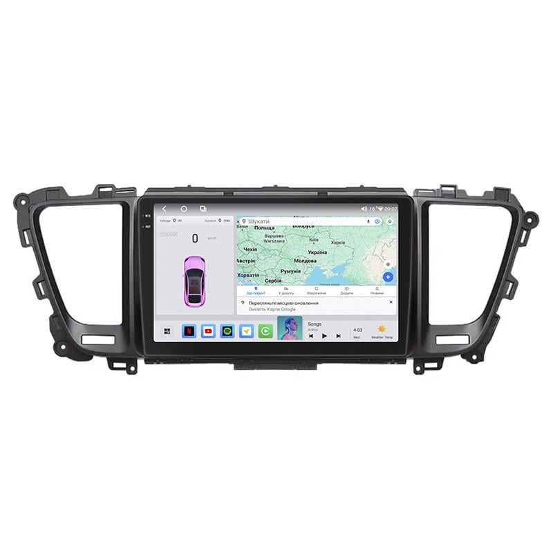 Автомагнитола штатная Lesko для KIA Sedona III 2014-2021 4/64 QLED CarPlay 4G Wi-Fi GPS Prime 9" (22391614)