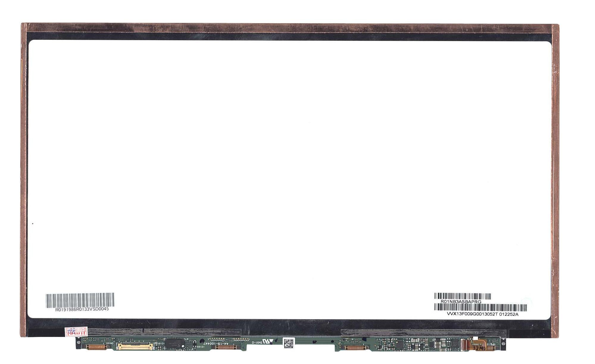 Матрица для ноутбука 13,3" Slim 30 pin eDP слева 1920x1080 LED без креплений матовая для Panasonic VVX13F009G00