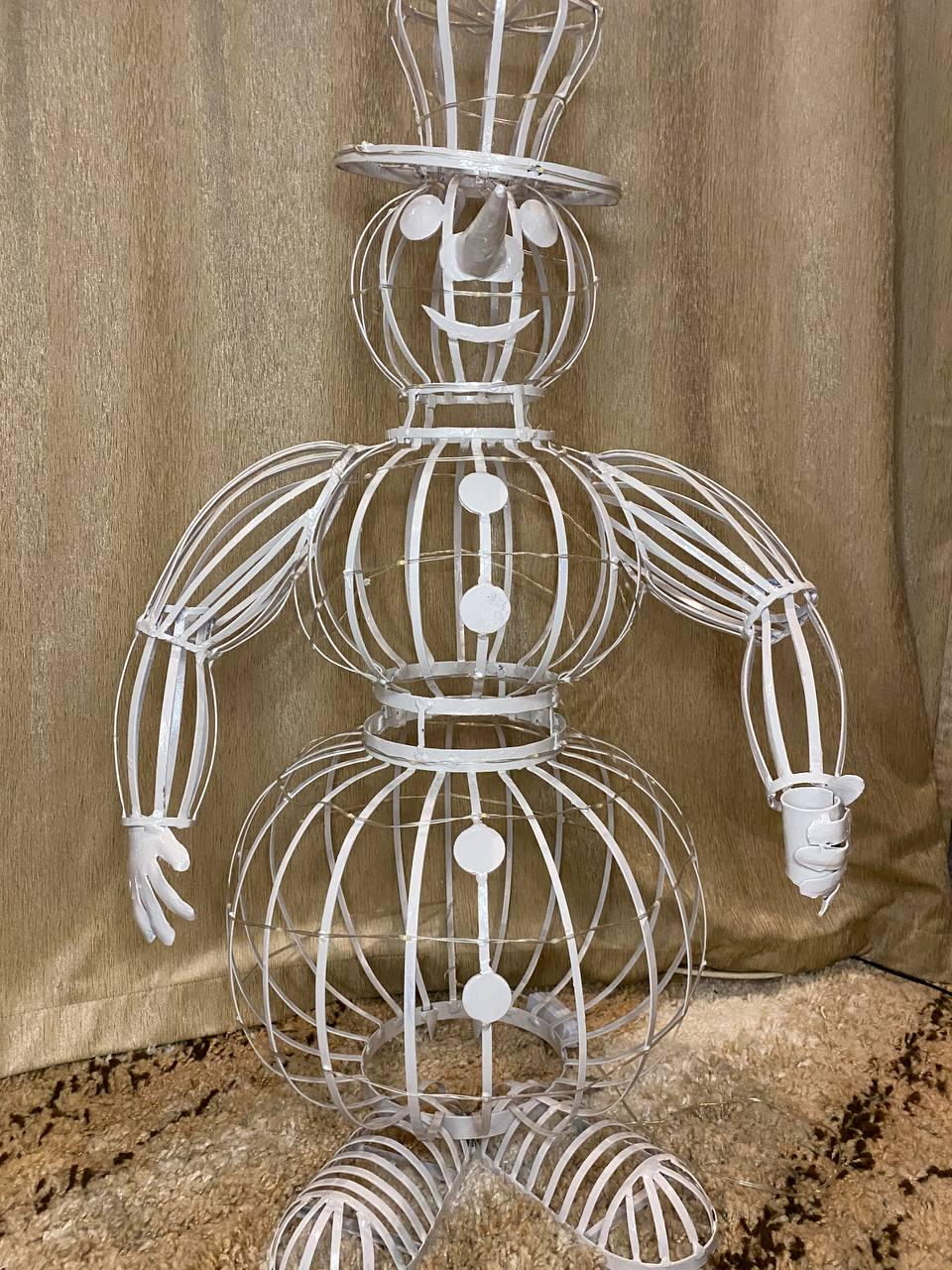 Фигура новогодняя Снеговик из металла для улицы и дома - фото 3 Фигура новогодняя Снеговик из металла для улицы и дома - фото 3