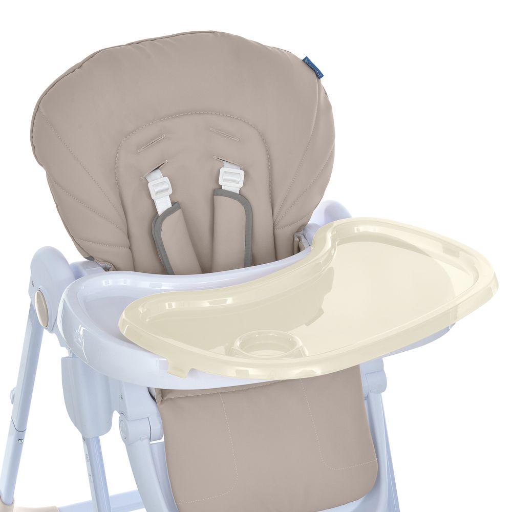 Стульчик для кормления с регулируемой спинкой/высотой и колесами Бежевый - фото 6 Стульчик для кормления с регулируемой спинкой/высотой и колесами Бежевый - фото 6