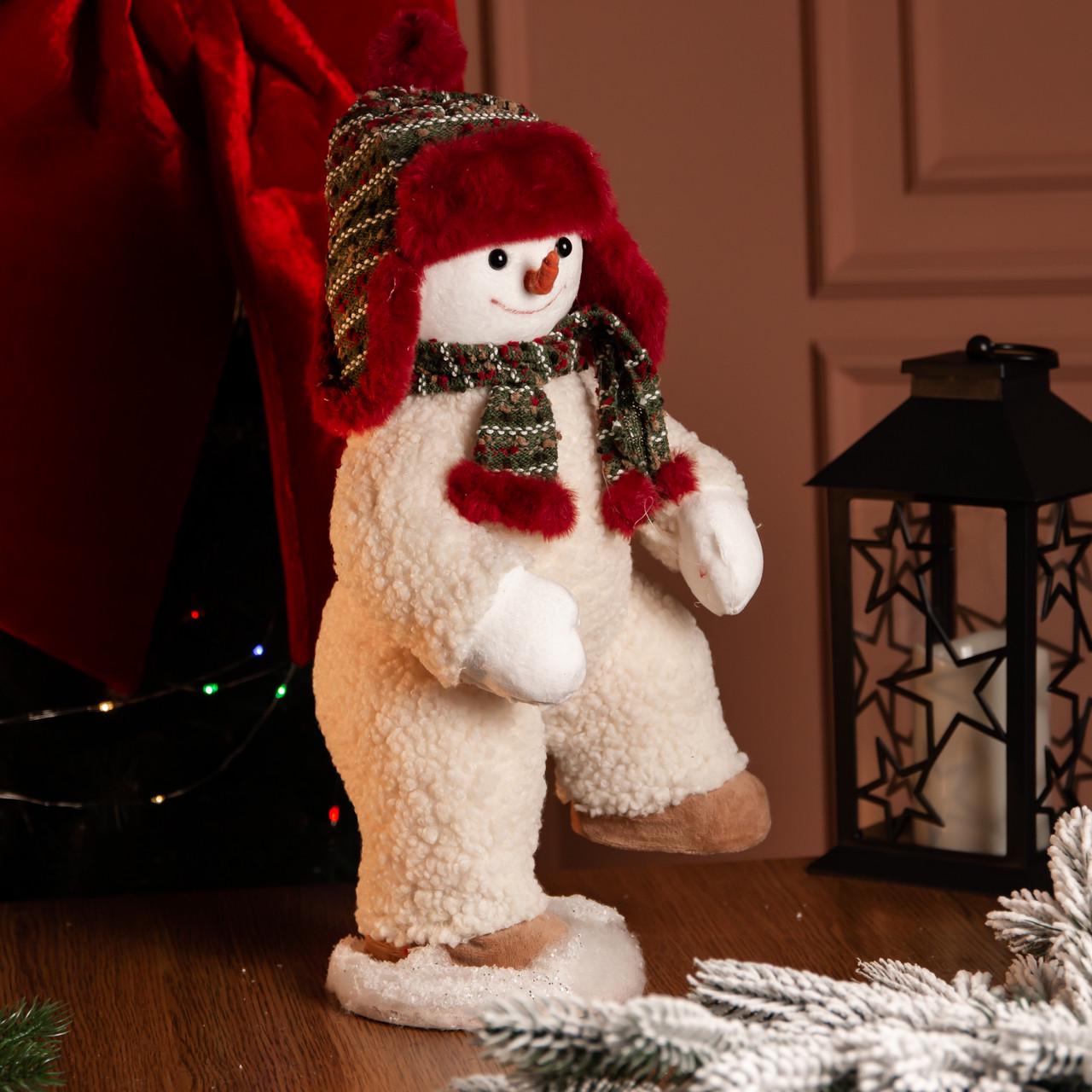 Новогодняя фигурка Снеговик h 45 см (CR-4-11)