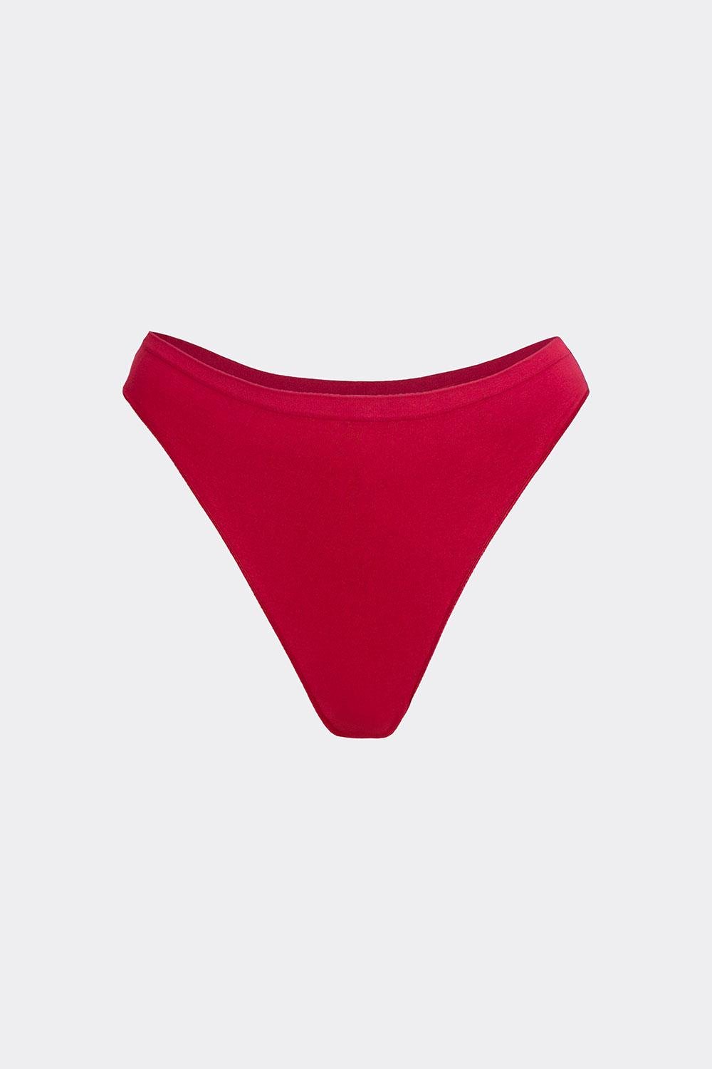 Трусы женские бесшовные Giulia BRASILIAN BRIEFS COLOR L/XL Bordo-winterberry (30996741)