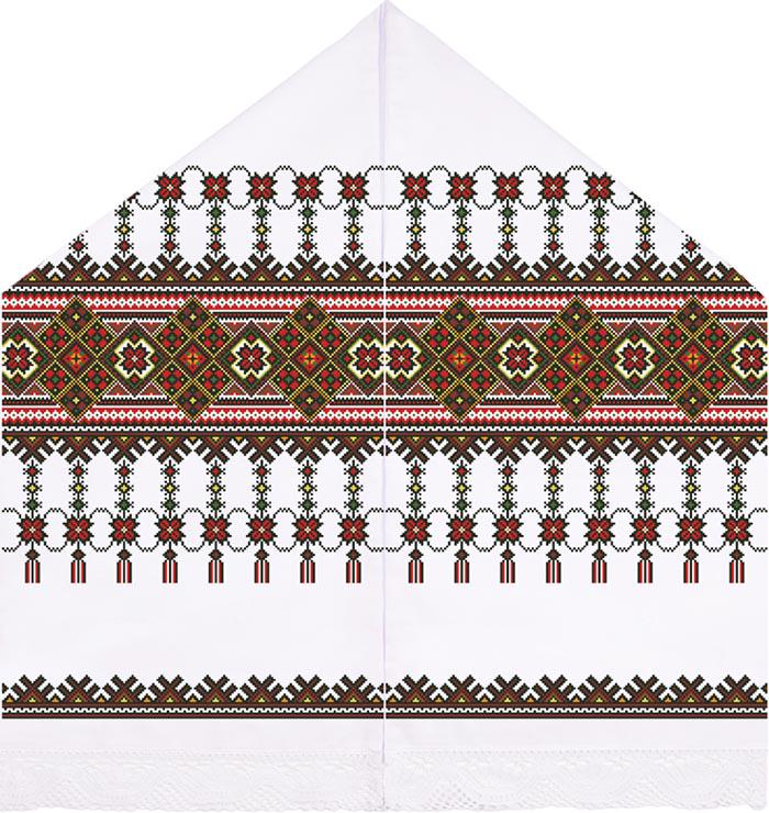 Схема Рушник под Каравай для вышивки бисером и нитями на ткани габардин (ТР477пн4599)