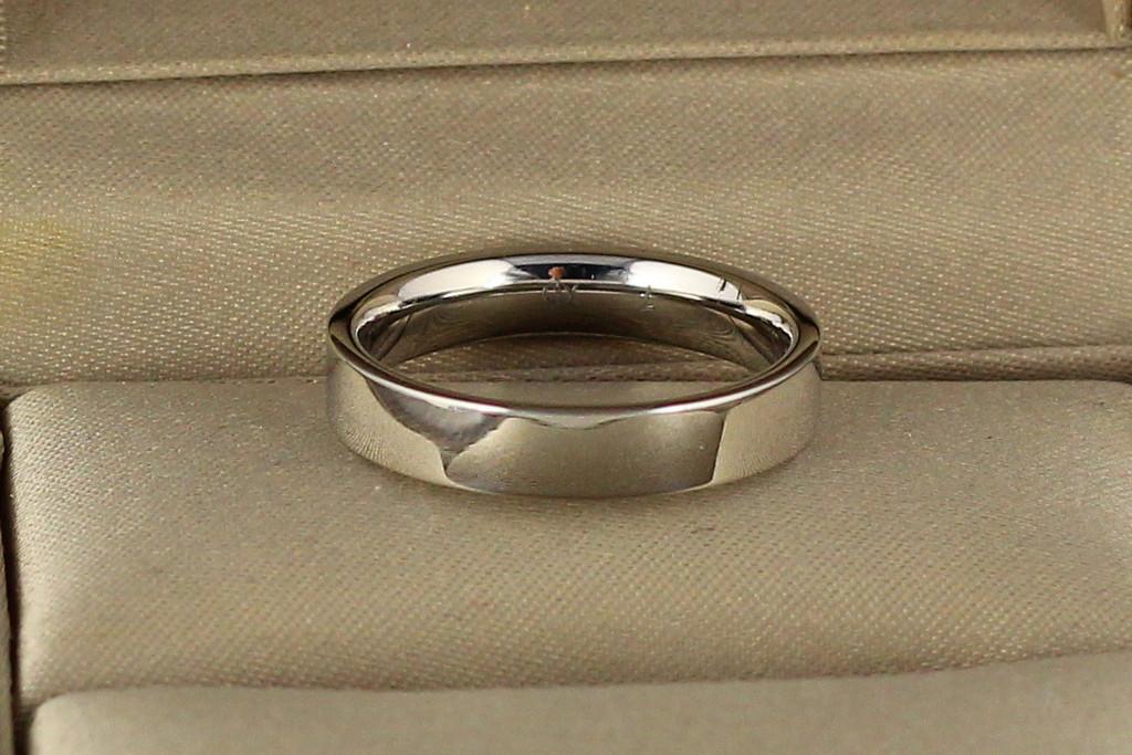 Обручальное кольцо Xuping Jewelry американка 4 мм р. 17 Серебристый