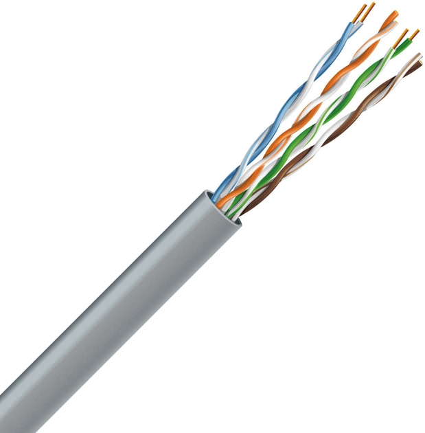 Кабель витая пара ЗЗКМ Cat U/UTP 5е AWG 4х2х24 Серый (35699951) Кабель витая пара ЗЗКМ Cat U/UTP 5е AWG 4х2х24 Серый (35699951)