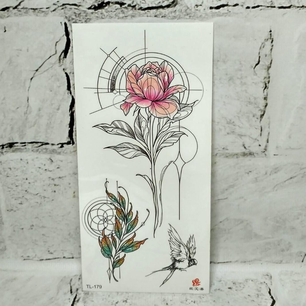 Тату временные Микс лист 9x19 см (TL-179)