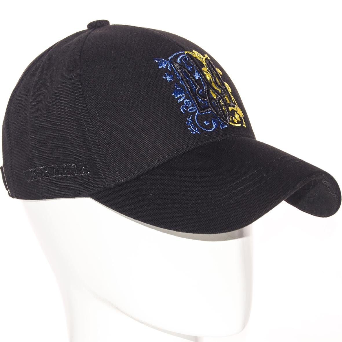 Кепка Герб BTH23613 хлопковая ткань р. 56-58 Черный