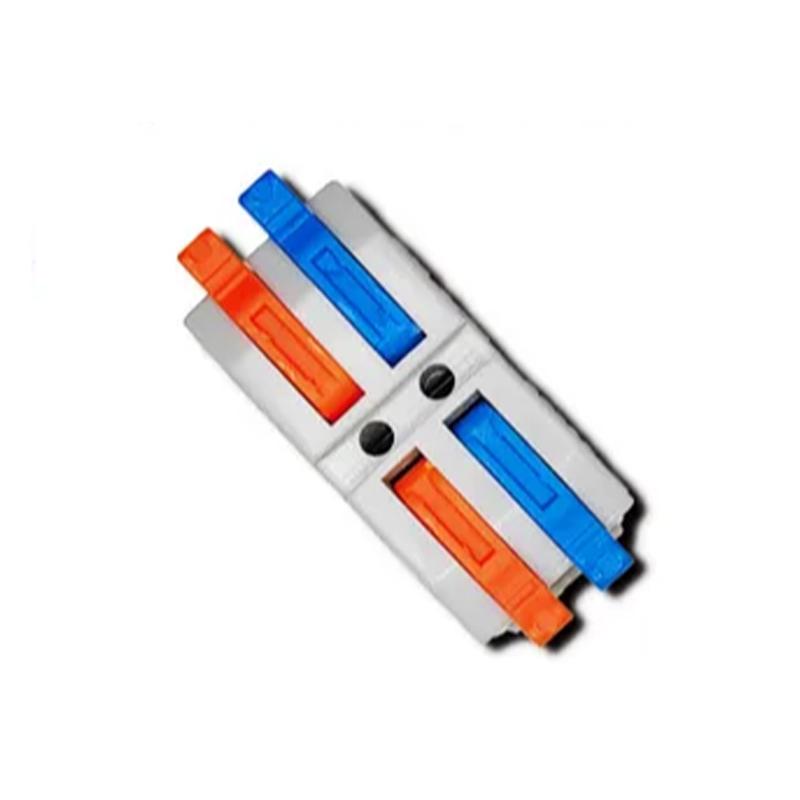 Клемма проходная Tactix 0,08-4 мм2 32А 2х1-2х1 одинарная 29,8х13,6х14,4 мм Разноцветный (CT227-2M)