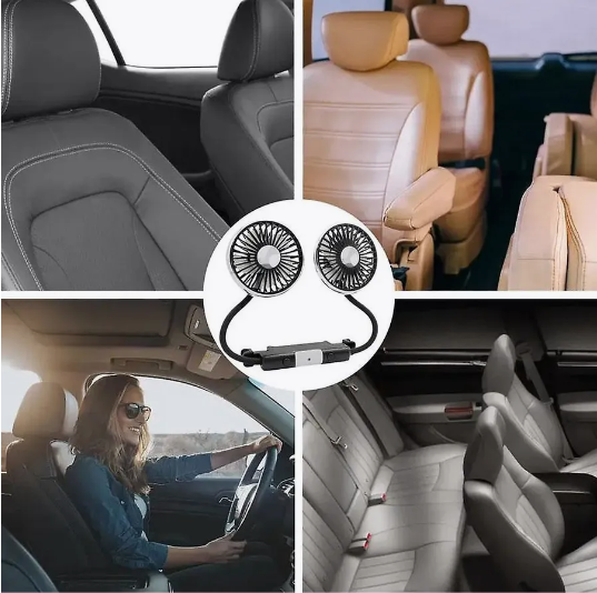 Вентилятор автомобільний від usb з регульованою швидкістю на підголовник (2601868509) - фото 4