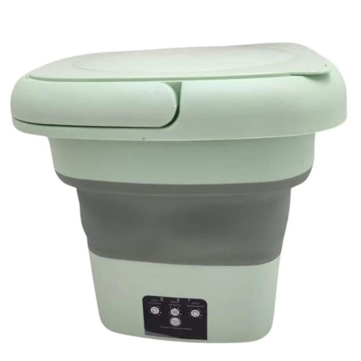 Пральна машина портативна Mini Folding Washing Machine MFW65 із максимальним завантаженням 5 кг 10 л Green