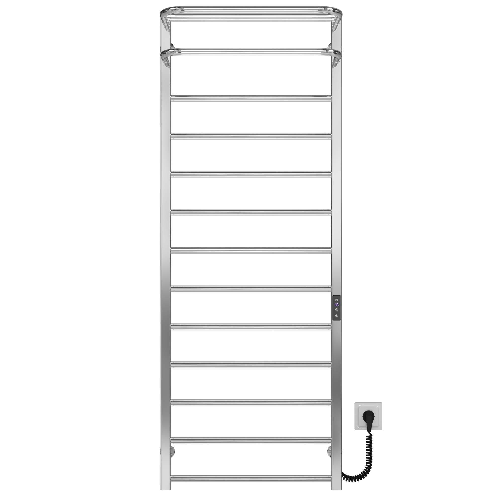 Рушникосушарка електрична Deffi Lux Hotel П13 WD04 праве підключення нержавіюча сталь 400х1400 мм Хром (A.LH.140.40.13.E.C.R.2)