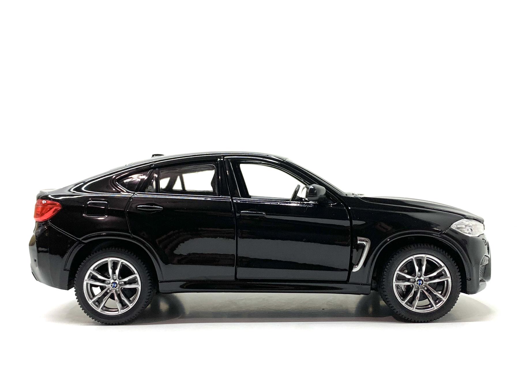 Машина Rastar металопластик BMW X6M 1:24 Чорний (56600) - фото 5