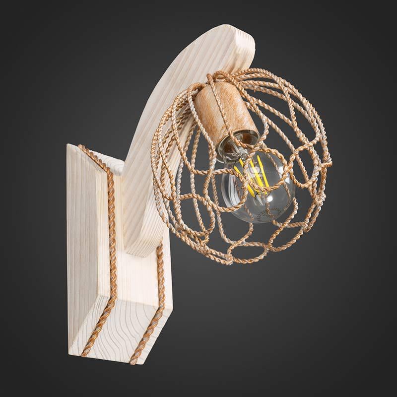 Бра деревянное Light House DL-13084/1W Белый