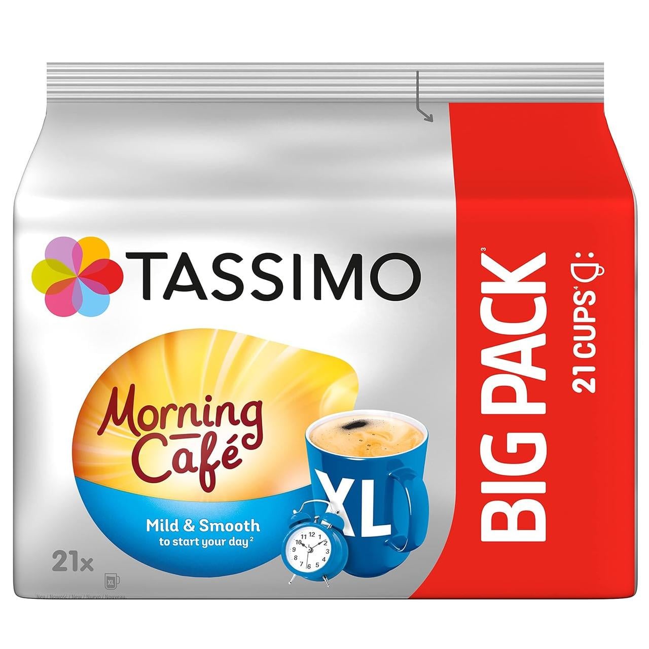 Капсулы Tassimo Morning Cafe Mild&Smooth XL мягкий кофе 21 шт. (3027334836)