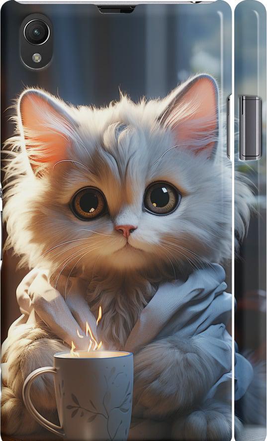 Чехол на Sony Xperia Z1 C6902 White cat (5646c-38-42517)