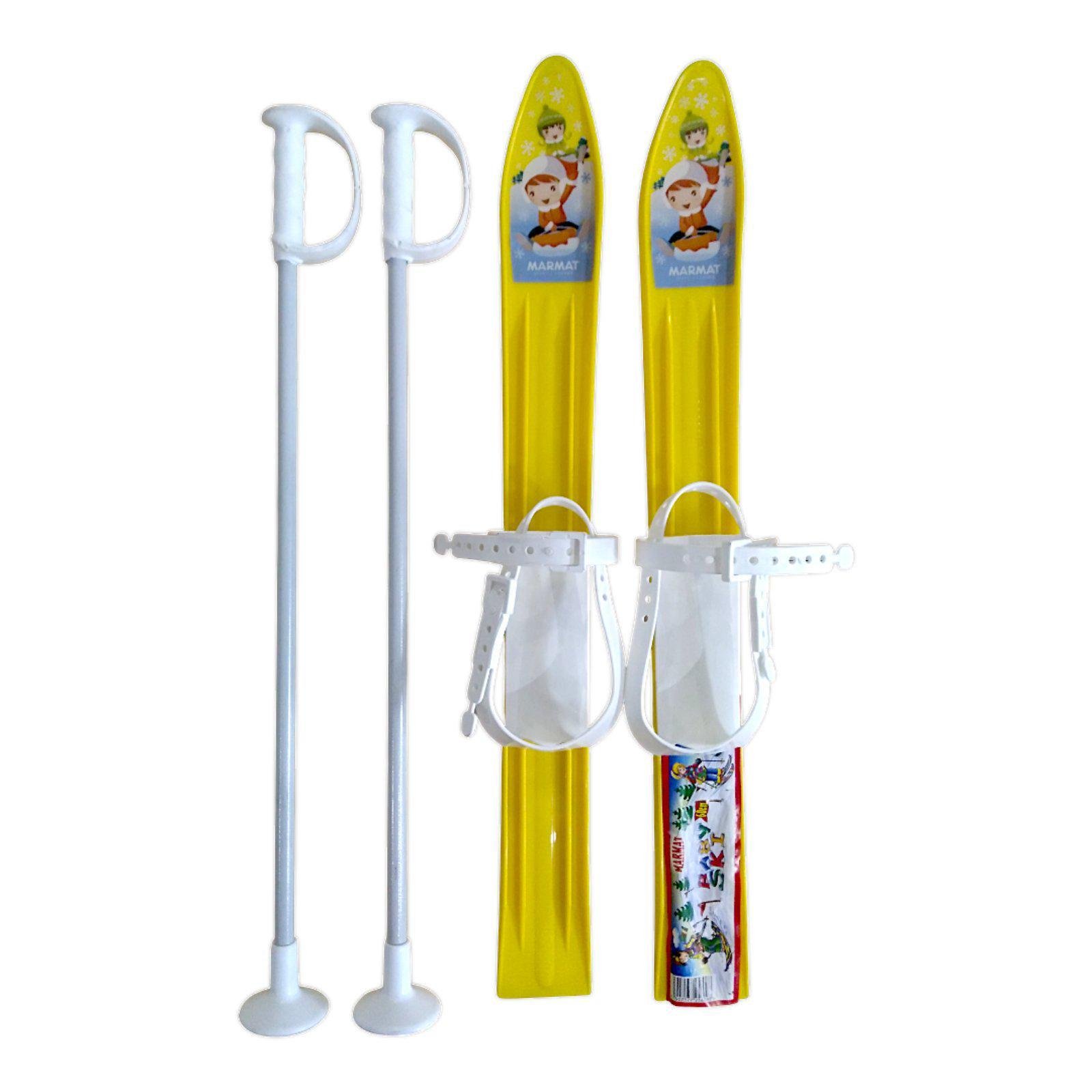 Набор лыжный детский Marmat 60 см Желтый (16935) - фото 1 Набор лыжный детский Marmat 60 см Желтый (16935) - фото 1