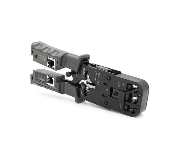 Інструмент для обтискання з тестером RJ45 и RJ12/11 VOLTRONIC HT-022 Black (YT-HT-022)