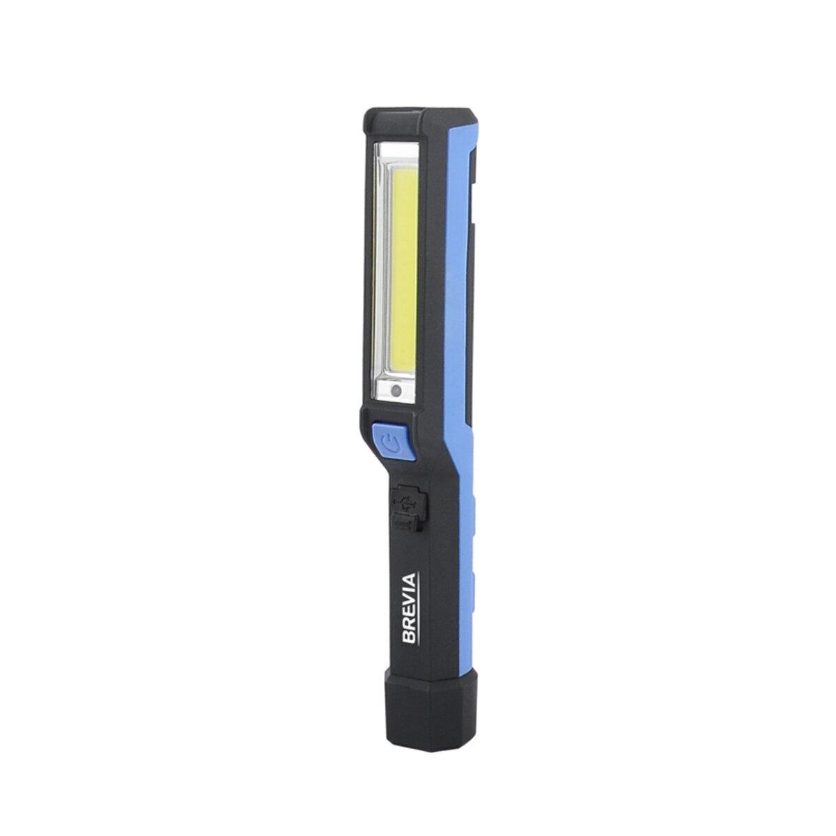 Ручний ліхтар Brevia LED Pen Light 2W COB 1 W 150 lm 900 mAh microUSB (3458)