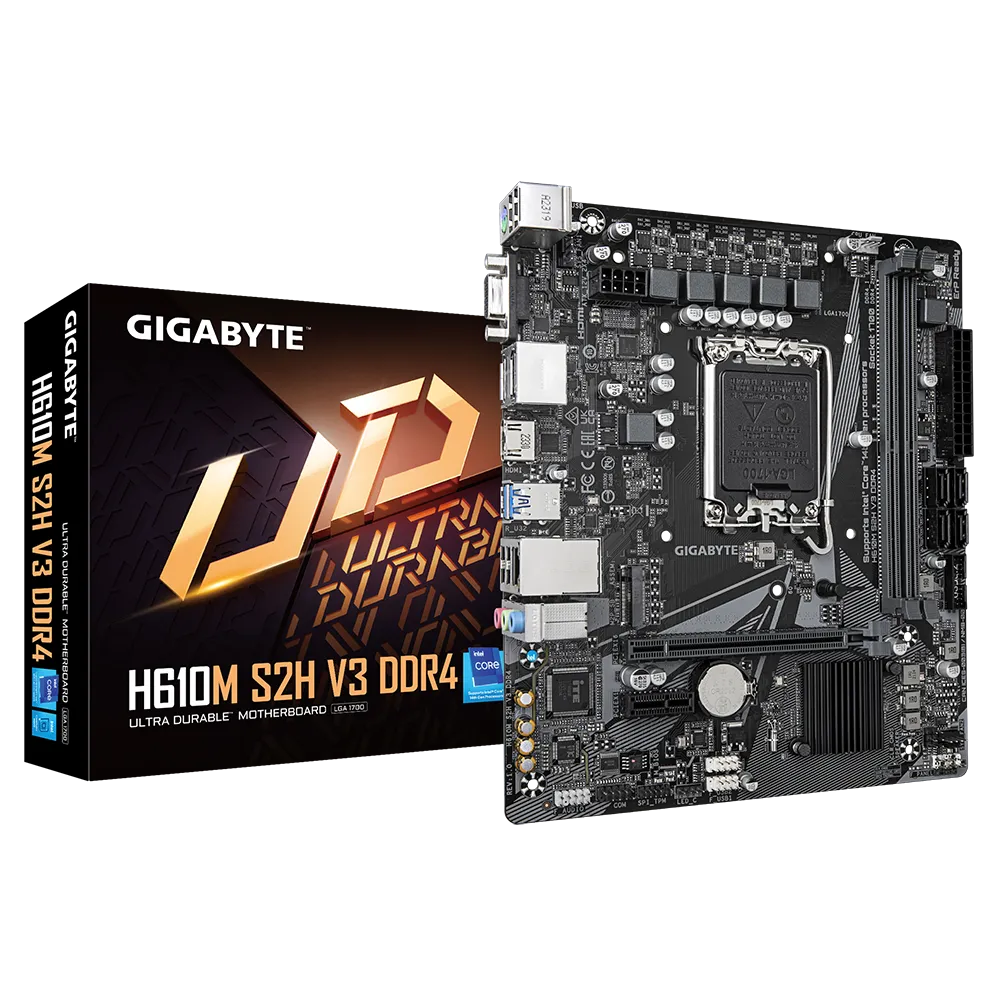 Материнська плата Gigabyte H610M S2H V3 DDR4 Intel H610/S1700/MicroATX/2xDDR4 DIMM (4c119044) - фото 4