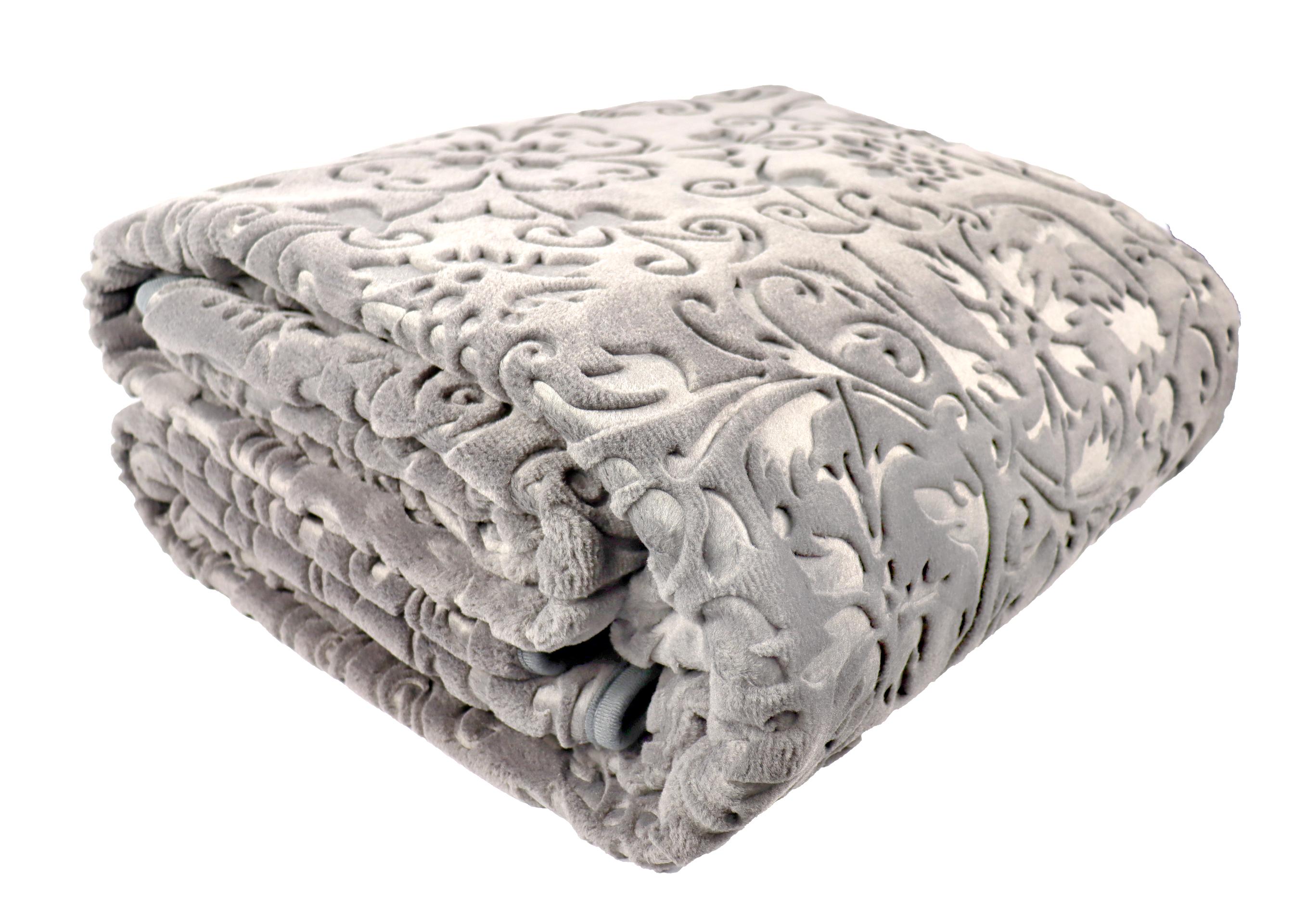 Покрывало-плед Hobby Embos Gri 220х240 см Серый - фото 4