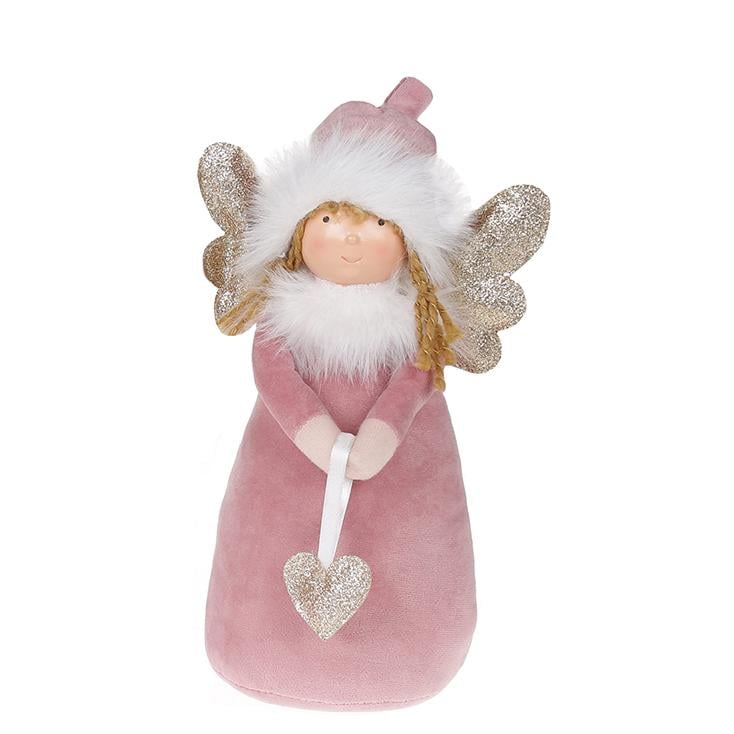 Мягкая игрушка новогодняя BonaDi Ангелочек Розовый (910-202)