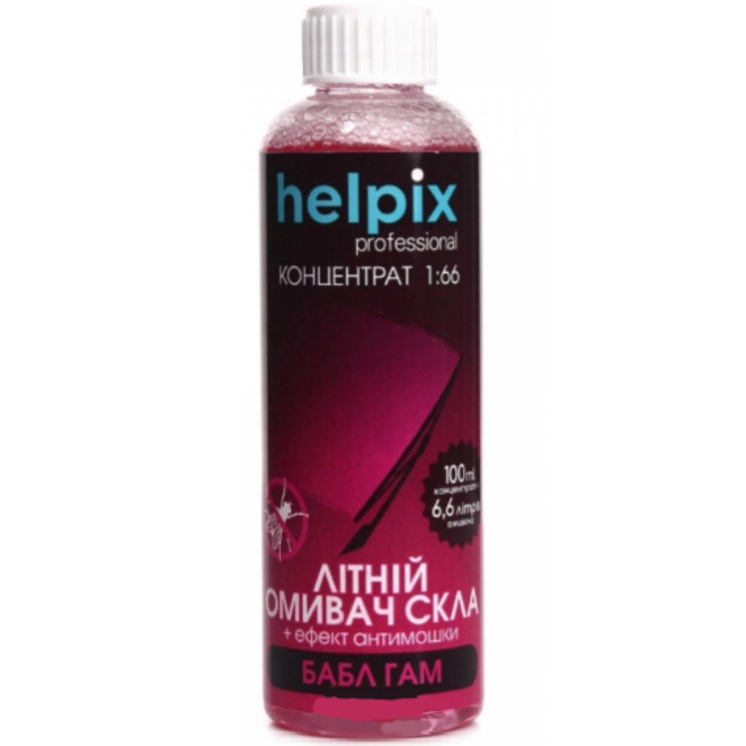 Омивач скла літній Helpix Professional концентрат 1:66 100 мл Бабл Гамм